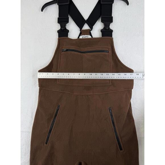 Stoic Fleece Overalls Small Womens Chelsea Brown Bib Woodsy Outdoorcore - Picture 5 of 7